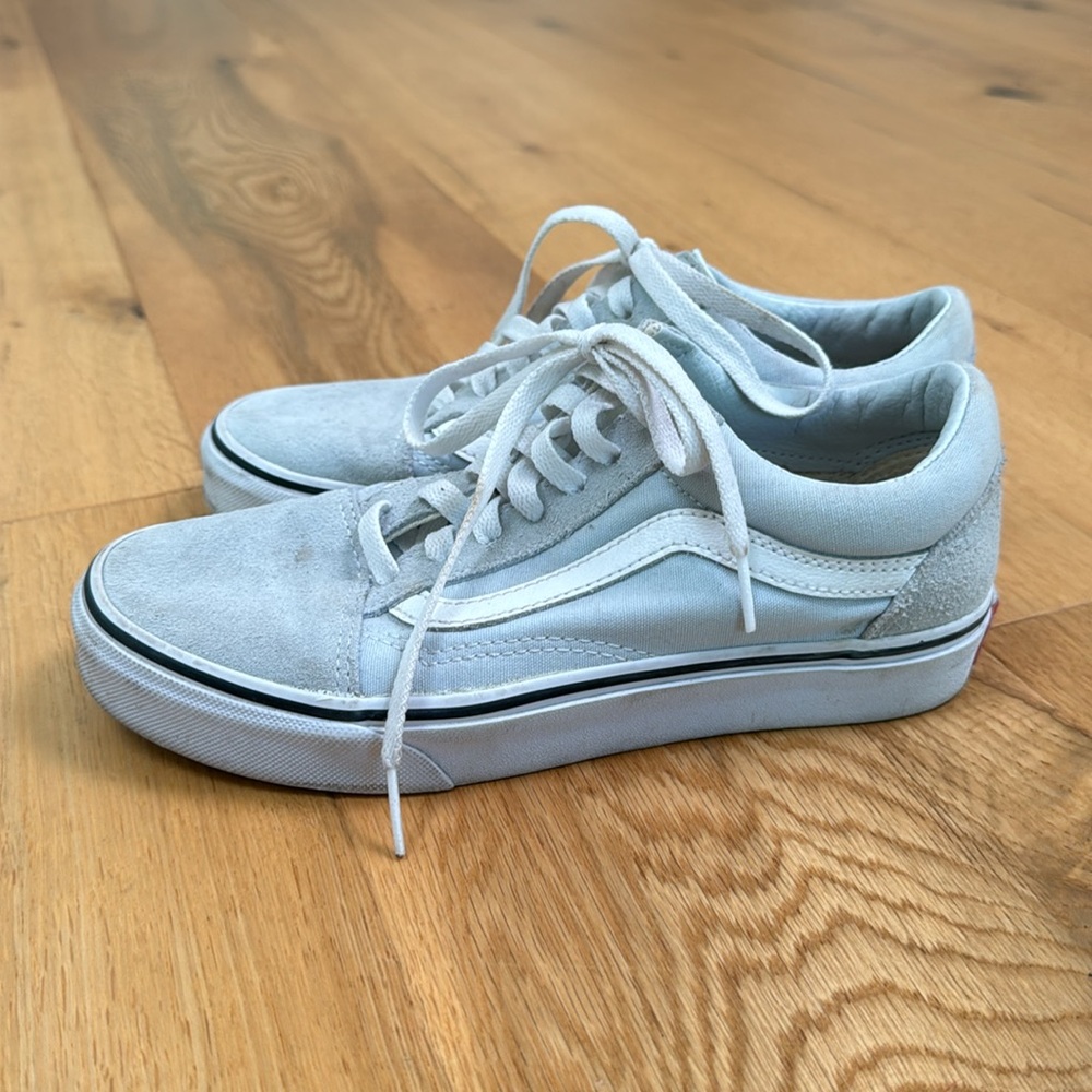 Light Blue Suede Vans - Picture 2 of 10